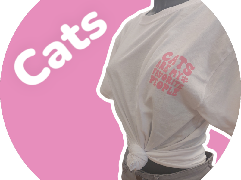 Cats are my favorite people T-Shirt (L)