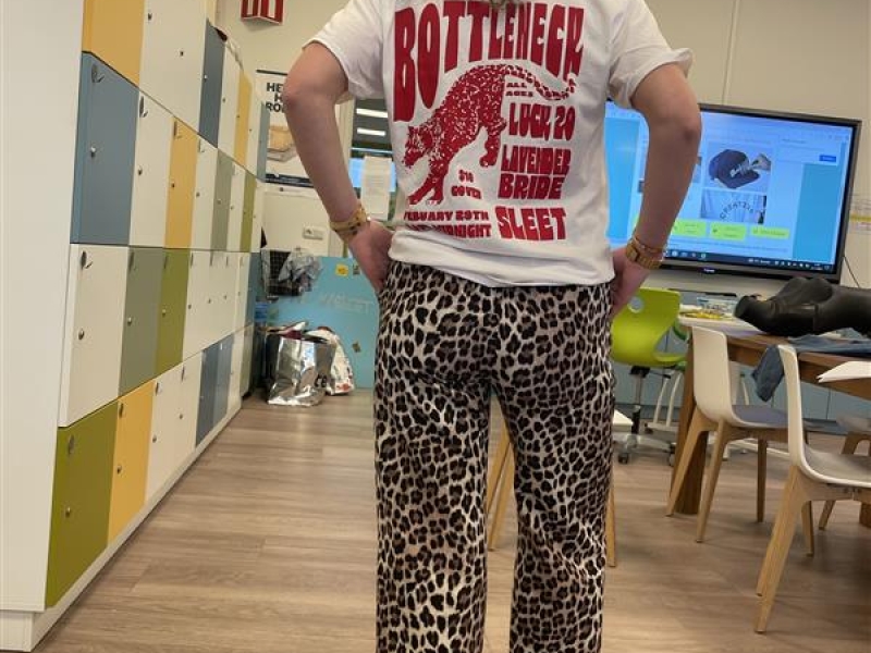 Red cheetah T-shirt